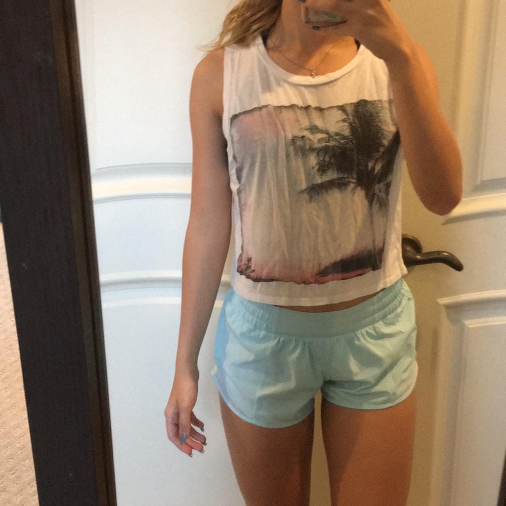 Palm tree crop top